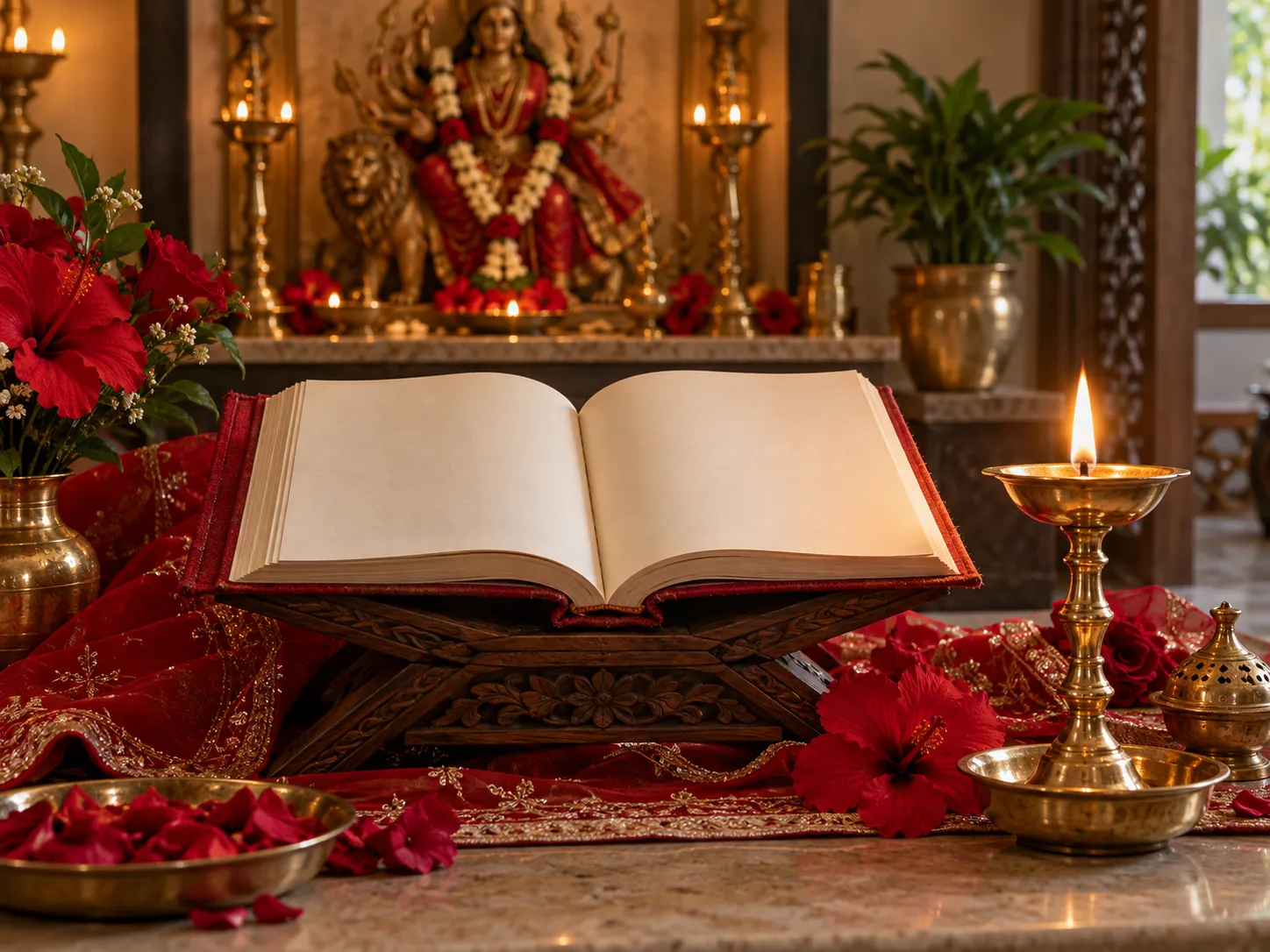 Durga Saptashati Path pooja tradition
