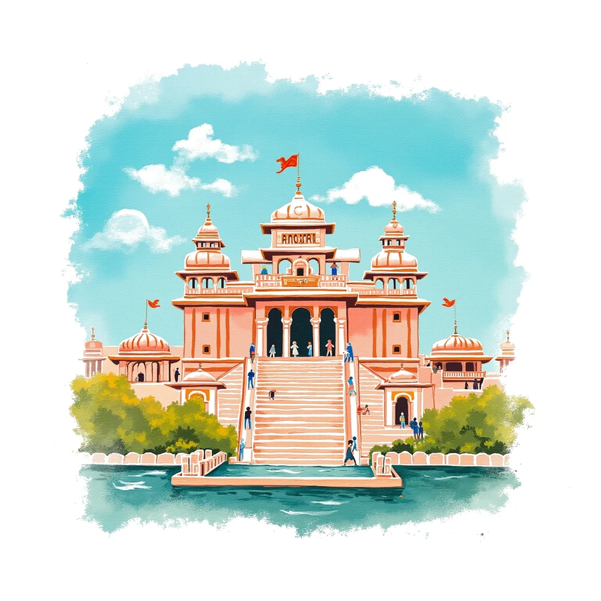 Ayodhya — Ram Janmabhoomi — Temple World illustration