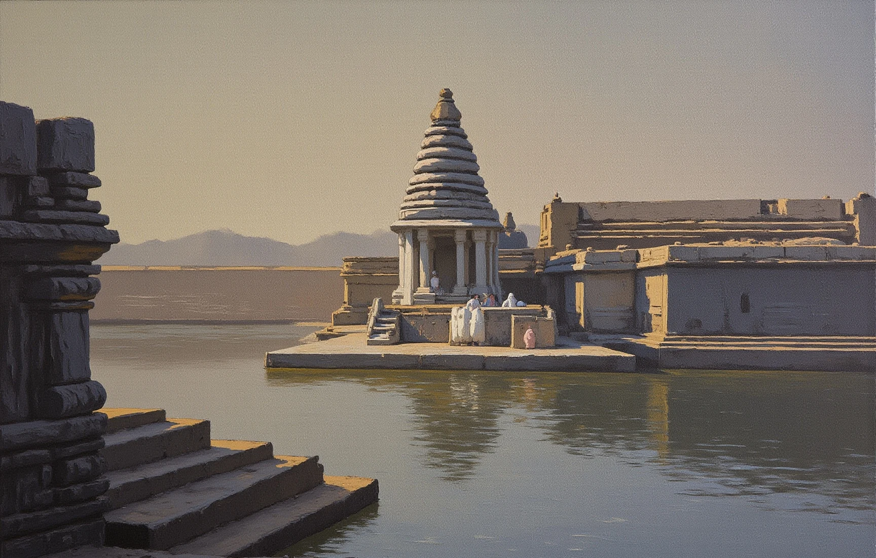 Mahakaleshwar Temple, painted in gouache